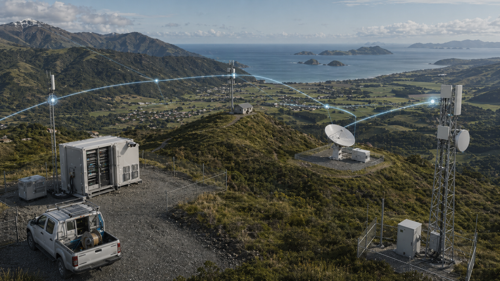 Regional radio towers and rural broadband links